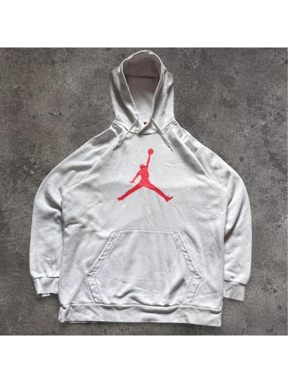 Jordan Men's White and Cream Hoody